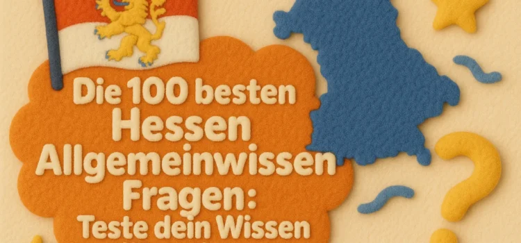 100 Quizfragen über Hessen: Allgemeinwissen Fragen Quiz mit Lösungen 100 Fragen zu Hessen Allgemeinwissen Quiz